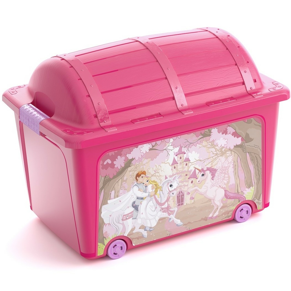 KIS W Box Toy Princess dekor tárolódoboz, 50 l