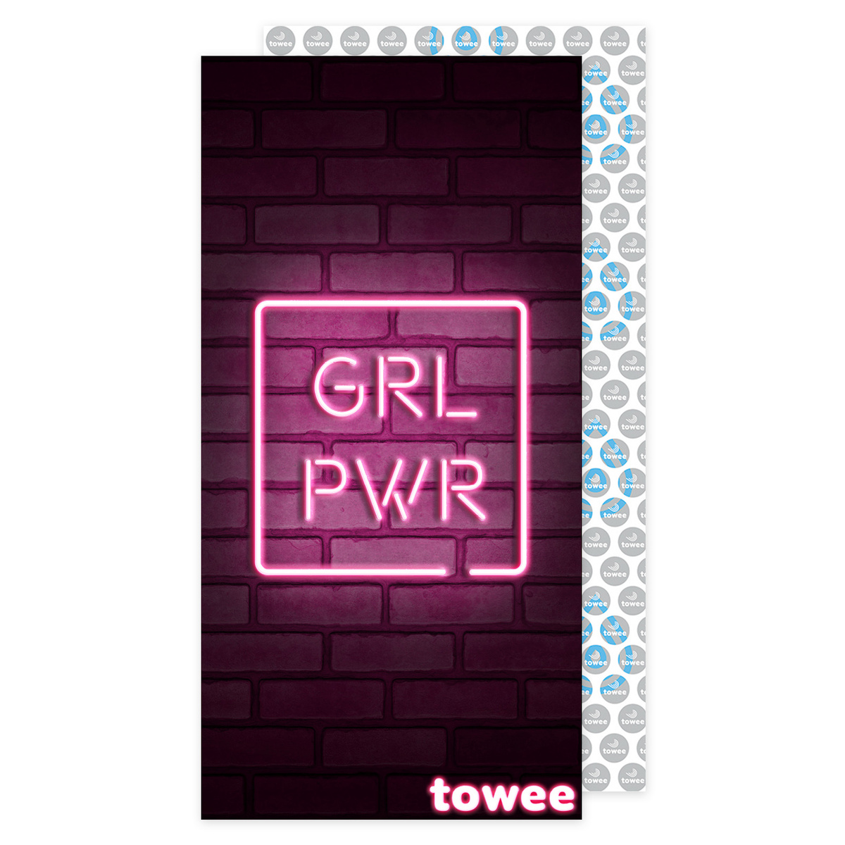 Towee GIRL PWR gyorsan száradó törölköző, 50 x 100 cm