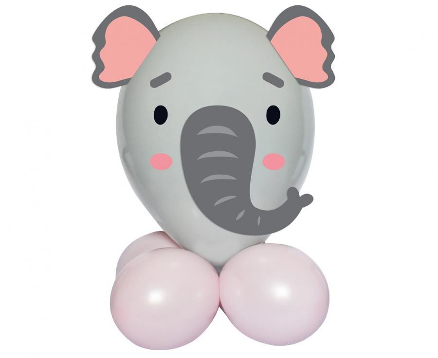 Cute Animal Elephant, Elefánt léggömb, lufi szett