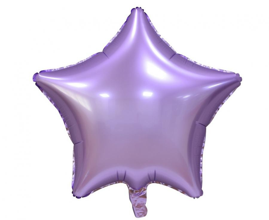 Lila csillag Matt Lilac fólia lufi 44 cm