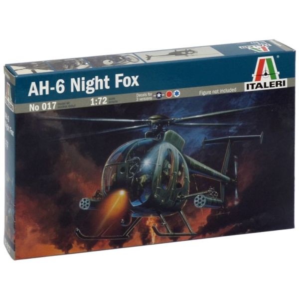 Italeri: AH-6 Night Fox helikopter makett, 1:72