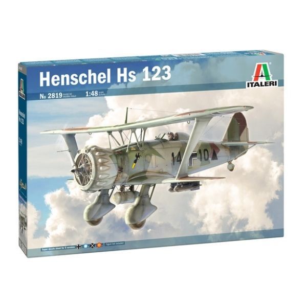 Italeri: Henschel Hs 123 repülőgép makett, 1:48