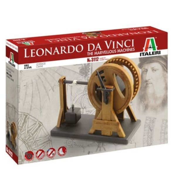 Italeri: Leonardo da Vinci Emelő daru makett