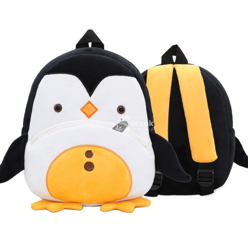 Állat mintás plüss hátizsák - -Pingvin