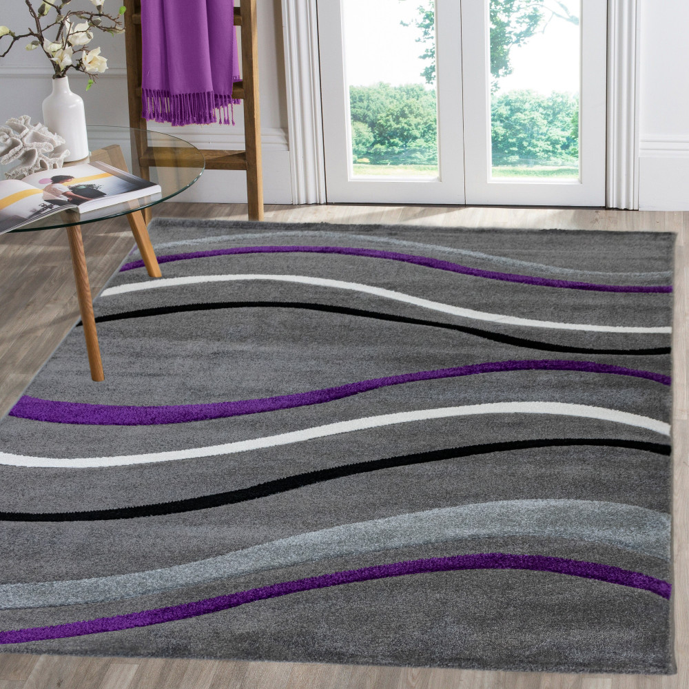 Azaria Art 1212 (Purple-D.Gray) szőnyeg 120x170cm Lila-Szürke