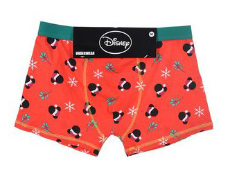 Disney Mickey Karácsonyi férfi boxeralsó S