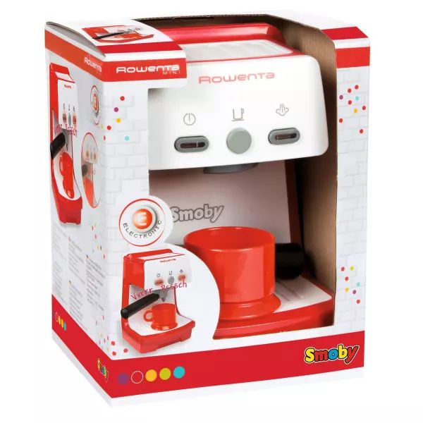 Smoby: Rowenta Mini Espresso játék kávéfőző - piros