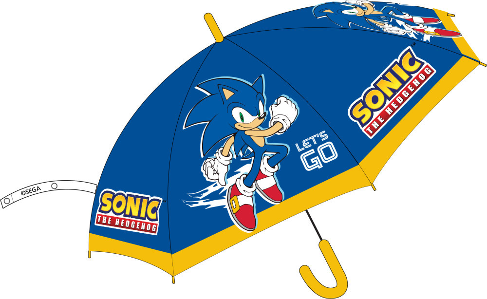 Sonic a sündisznó gyerek félautomata esernyő Ø74 cm