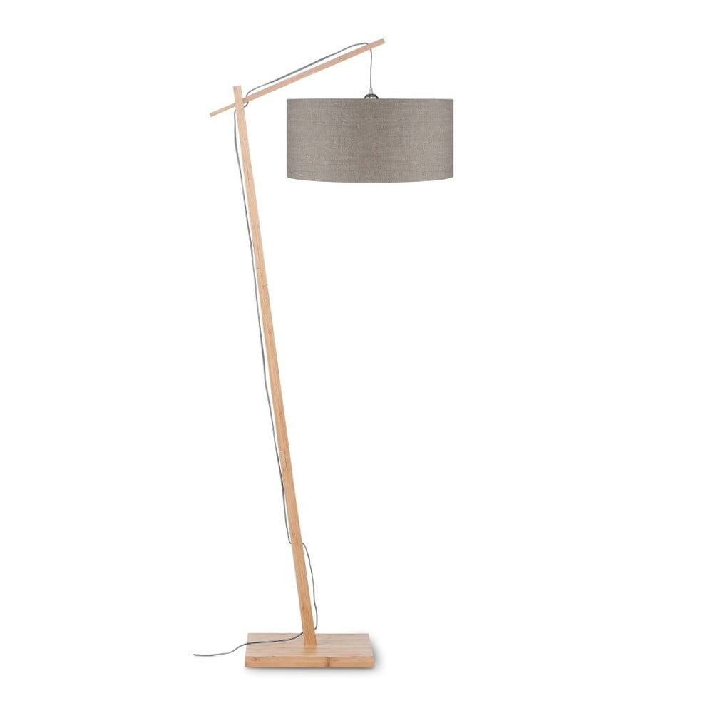 Andes állólámpa bézs búrával és bambusz lámpatesttel - Good&Mojo