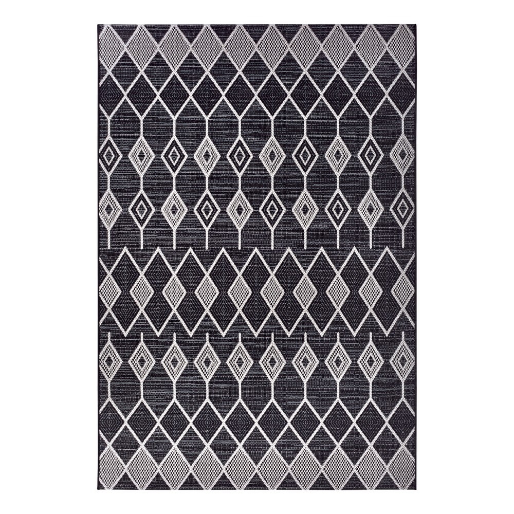 Antracitszürke kültéri szőnyeg 77x150 cm – Elle Decoration