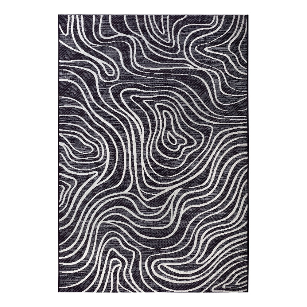 Antracitszürke kültéri szőnyeg 77x150 cm – Elle Decoration
