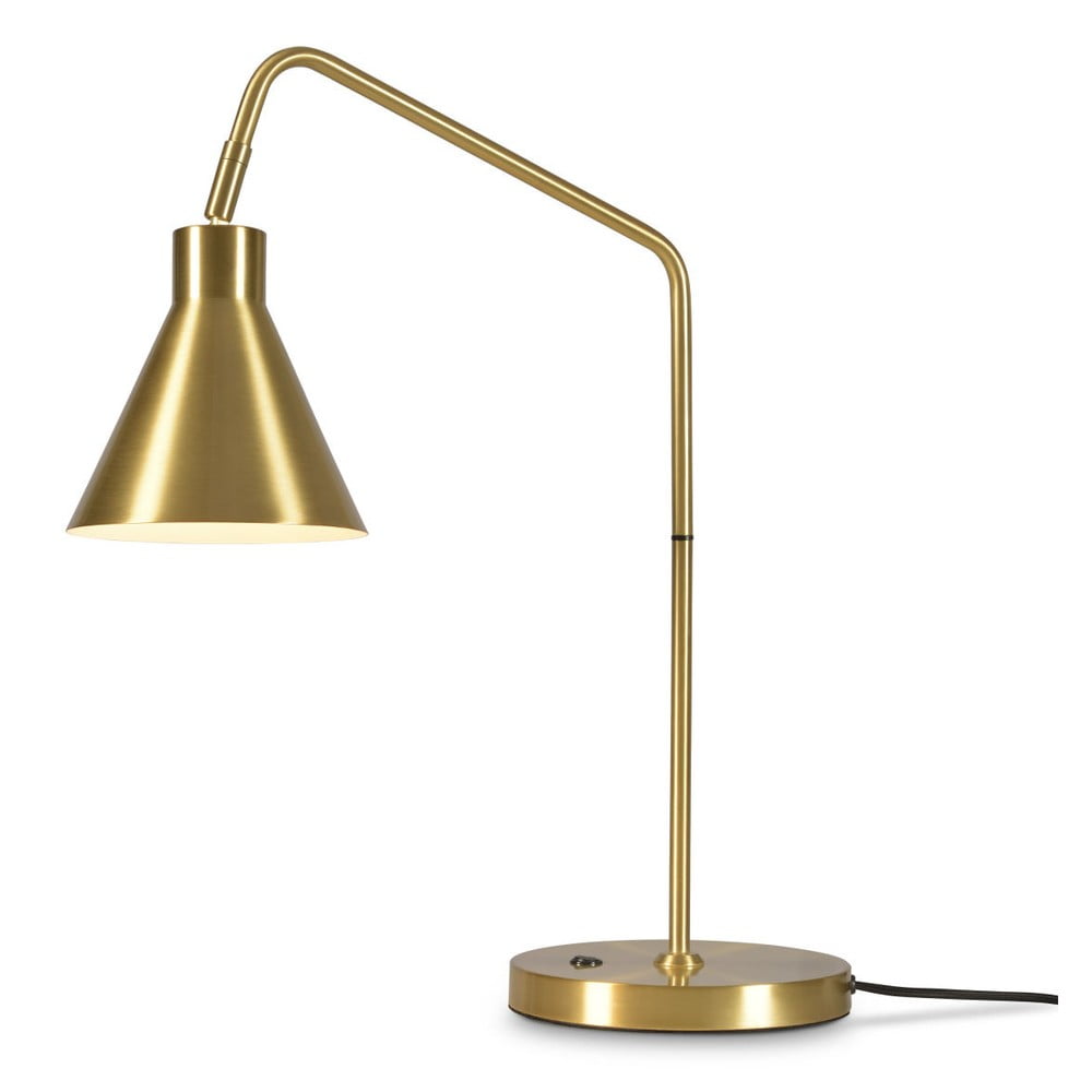 Aranyszínű asztali lámpa fém búrával (magasság 55 cm) Lyon – it's about RoMi