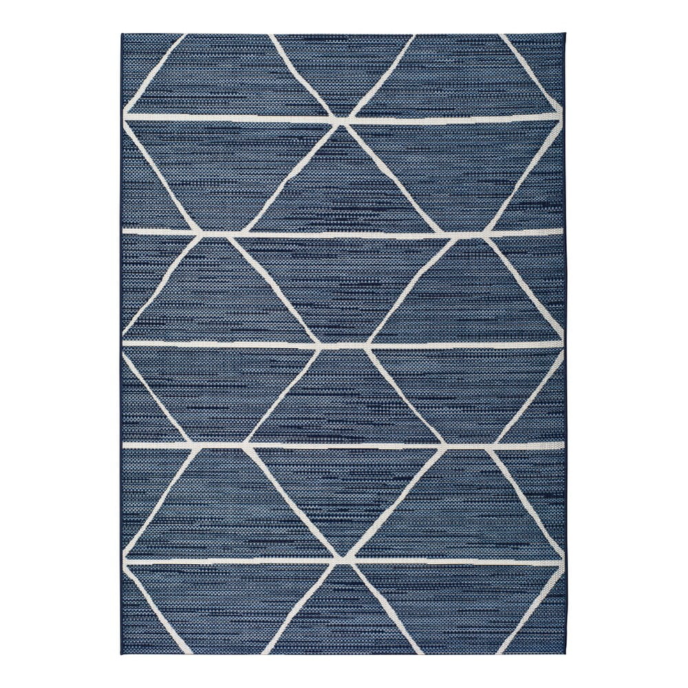 Azul Elba Geo kék kültéri szőnyeg, 160 x 230 cm - Universal
