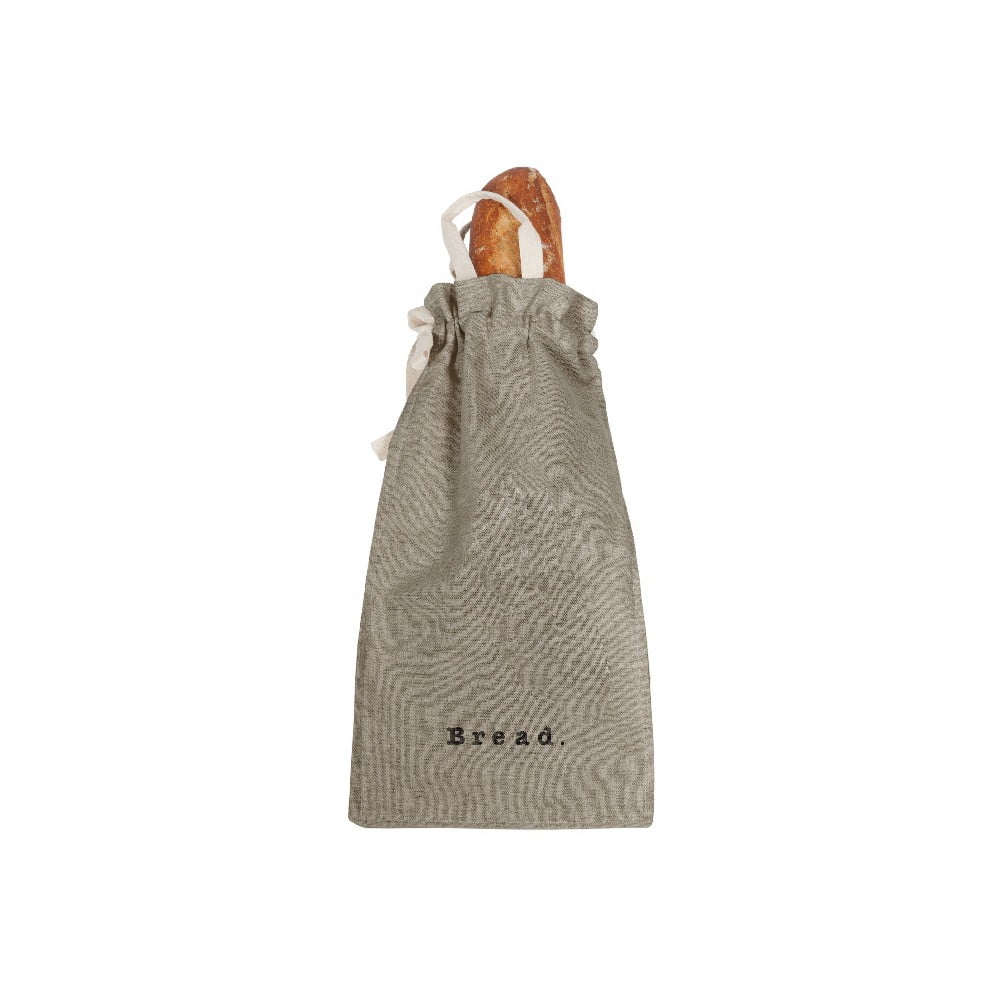 Bag Grey szövet és lenkeverék kenyértartó zsák, magasság 42 cm - Really Nice Things