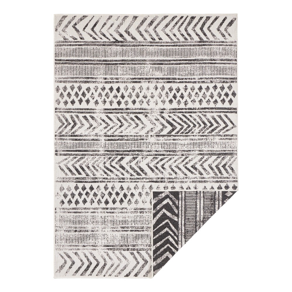 Biri fekete-krémszínű kültéri szőnyeg, 160 x 230 cm - NORTHRUGS