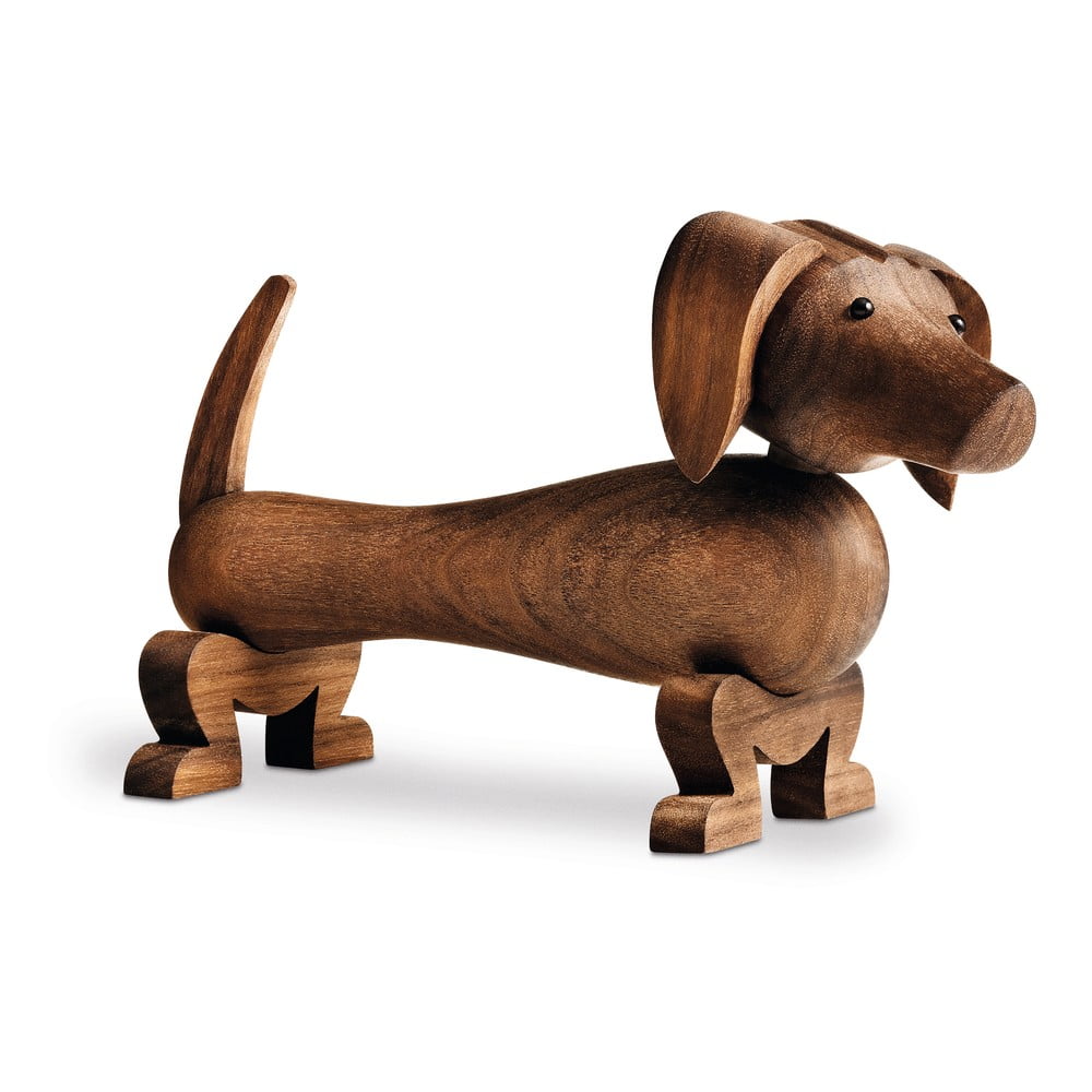 Bojesen Denmark Dog dekorációs figura tömör diófából - Kay