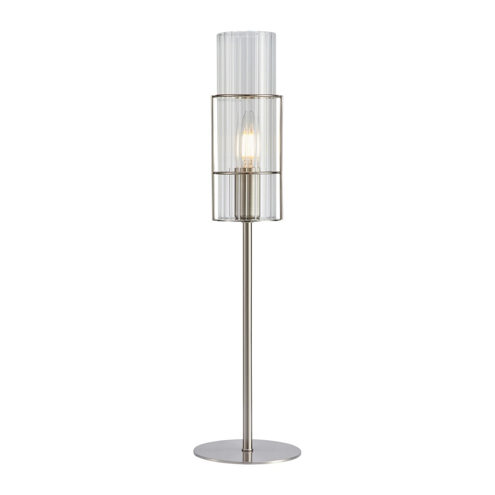 Ezüstszínű asztali lámpa (magasság 50 cm) Tubo – Markslöjd