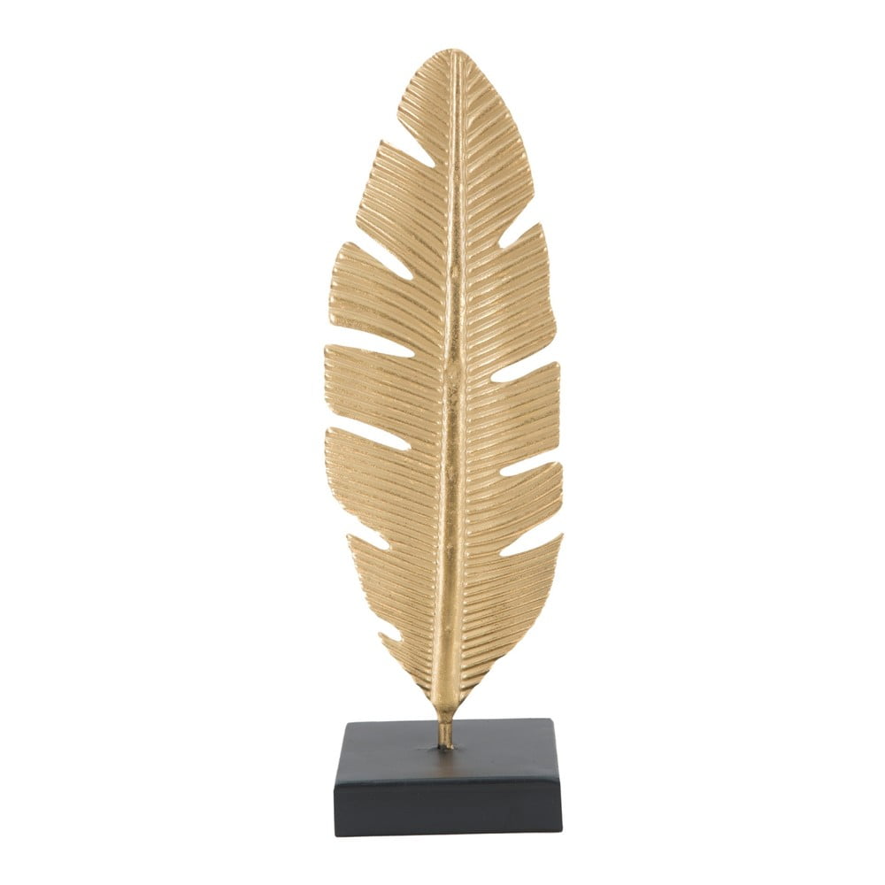 Feather aranyszínű dekorációs gyertyatartó, magasság 34 cm - Mauro Ferretti
