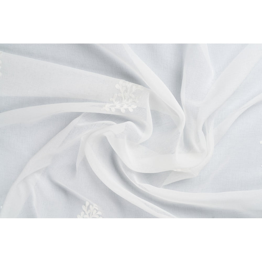 Fehér átlátszó függöny 300x245 cm Fibula – Mendola Fabrics