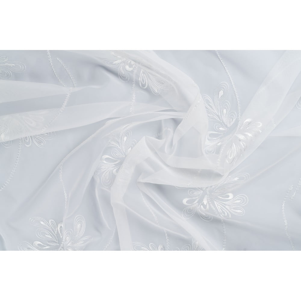 Fehér átlátszó függöny 600x245 cm Snow – Mendola Fabrics