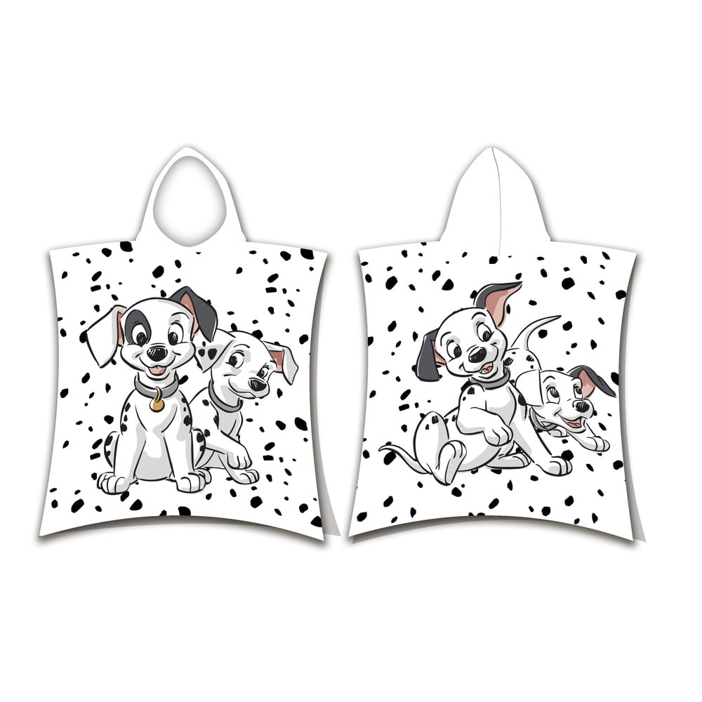 Fehér frottír gyerek fürdőköpeny 101 Dalmatins – Jerry Fabrics