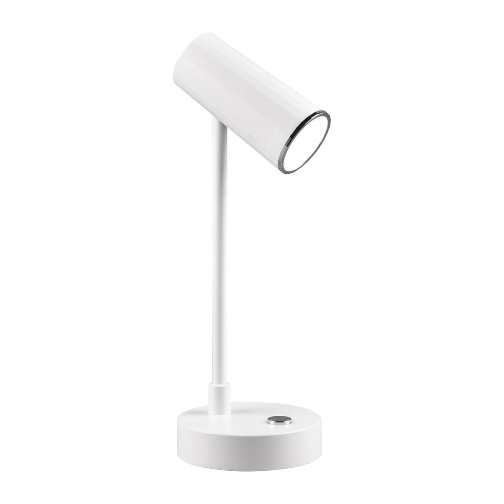 Fehér LED szabályozható asztali lámpa (magasság 28 cm) Lenny – Trio