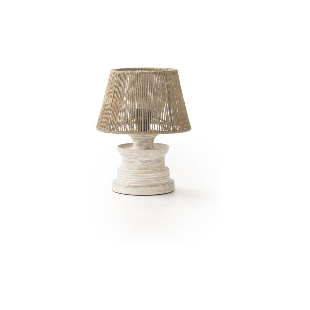 Fehér-natúr színű asztali lámpa (magasság 30 cm) – Geese
