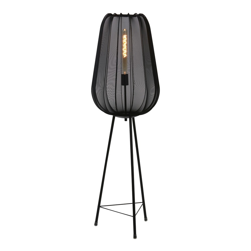 Fekete állólámpa (magasság 132 cm) Plumeria – Light & Living