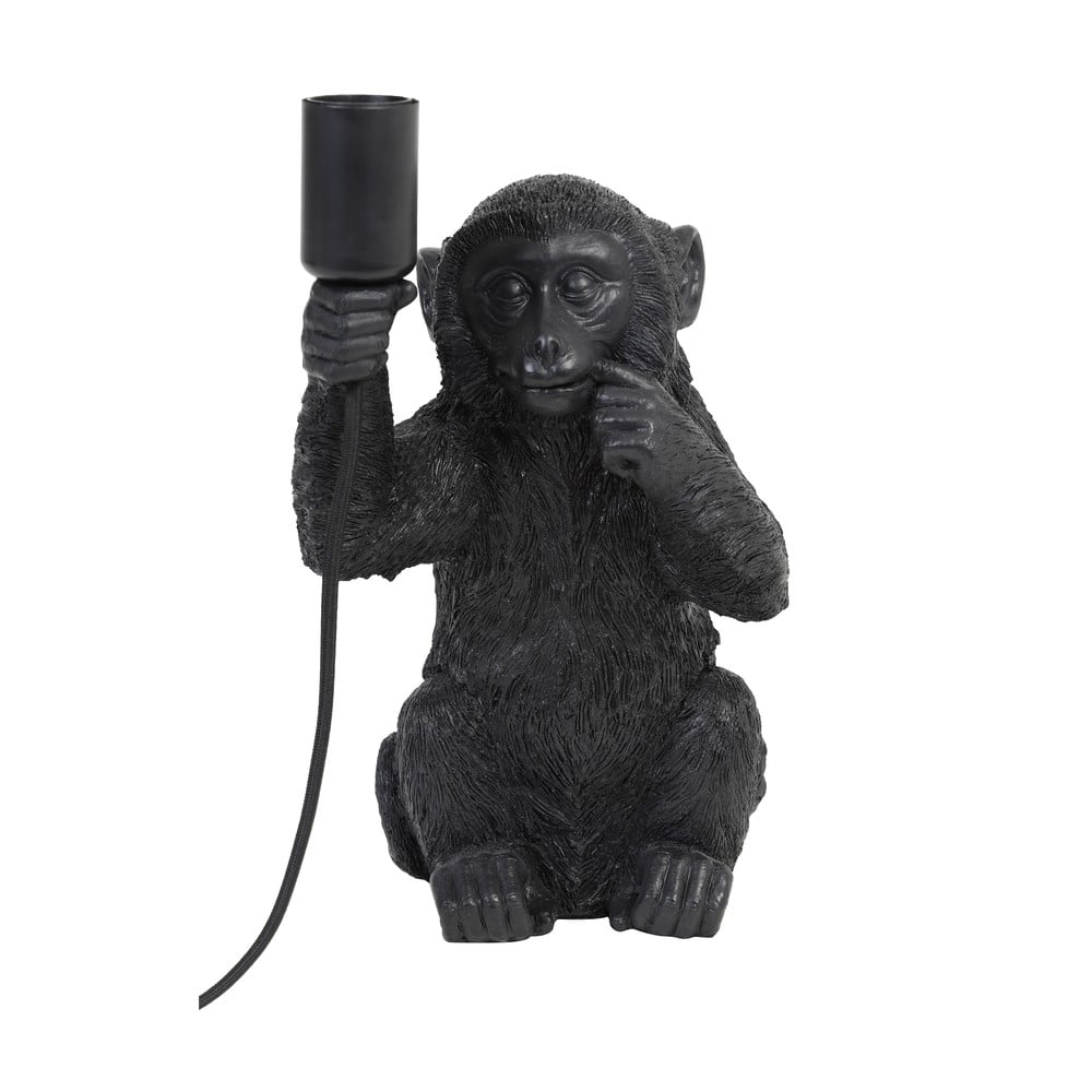 Fekete asztali lámpa (magasság 34 cm) Monkey – Light & Living