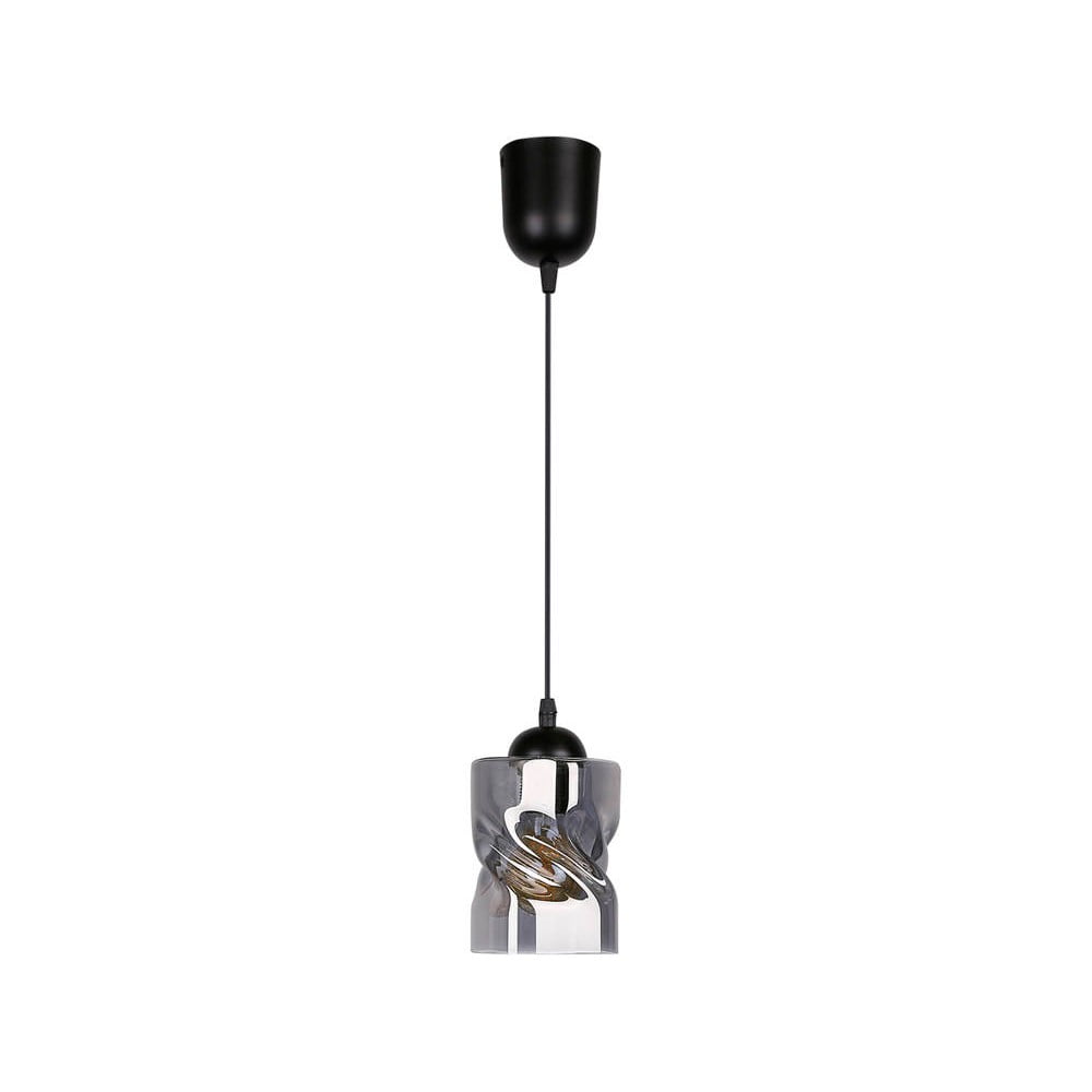 Fekete függőlámpa üveg búrával ø 10 cm Felis – Candellux Lighting