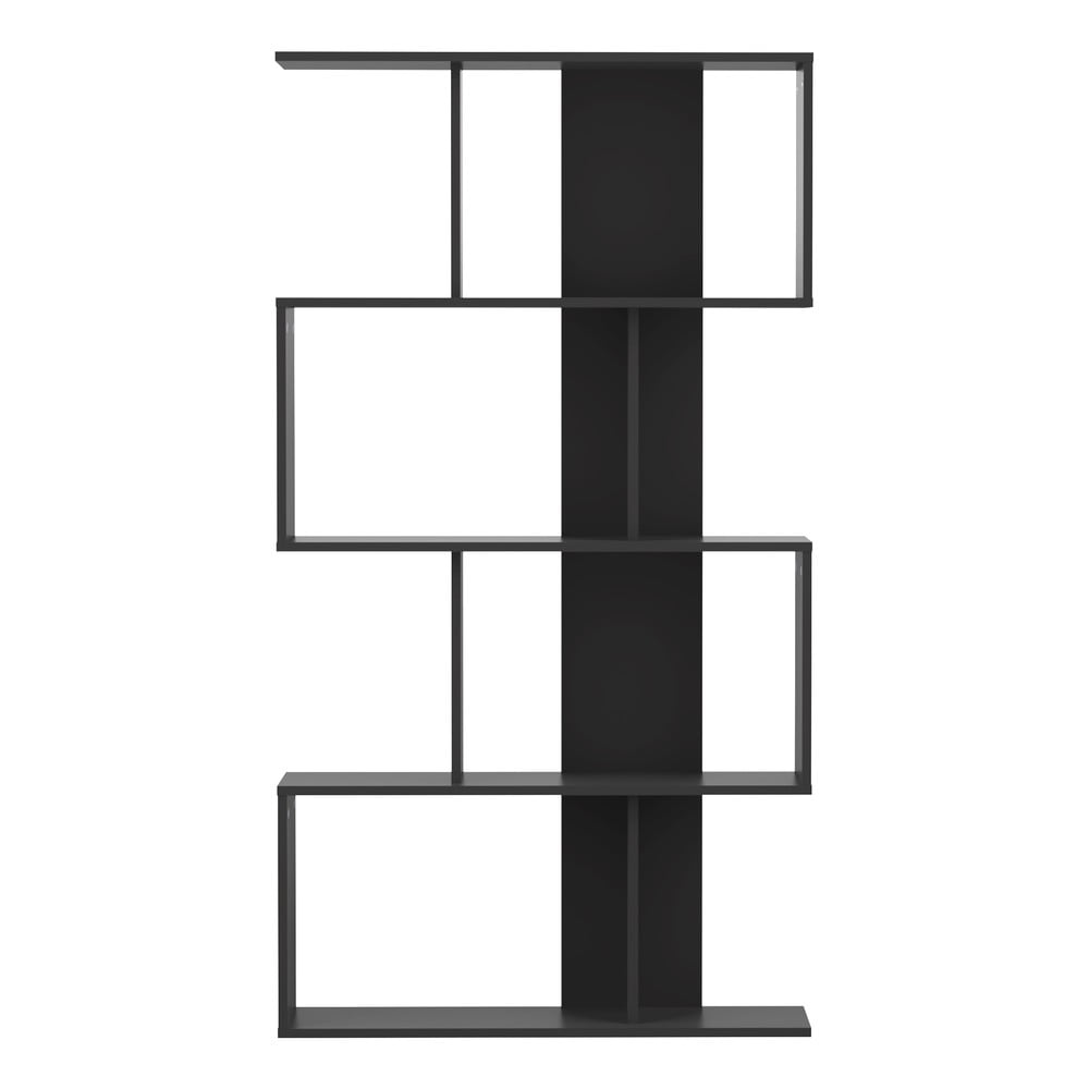 Fekete könyvespolc 89x165 cm Sigma - TemaHome