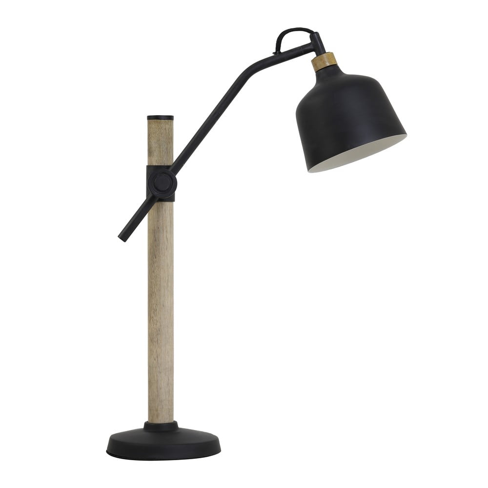 Fekete-natúr színű asztali lámpa (magasság 44 cm) Banu – Light & Living
