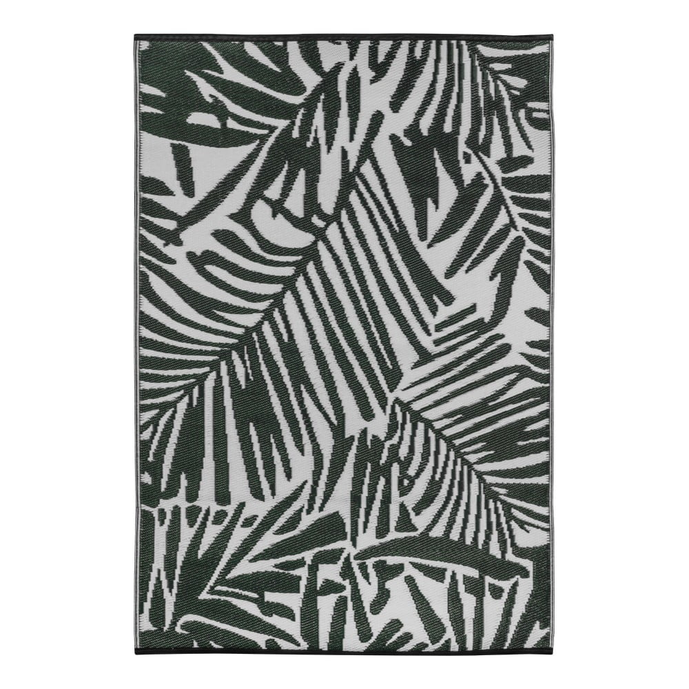 Fern zöld-fehér kültéri szőnyeg, 90 x 150 cm - Green Decore