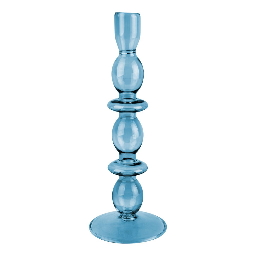 Glass Art kék üveg gyertyatartó - PT LIVING