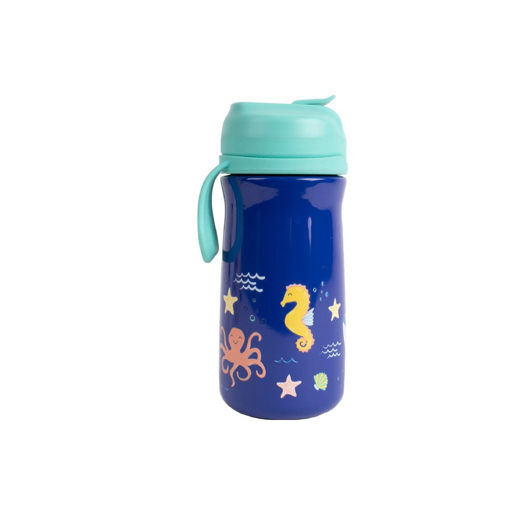Kék rozsdamentes gyerek ivópalack 370 ml Ocean - Ladelle