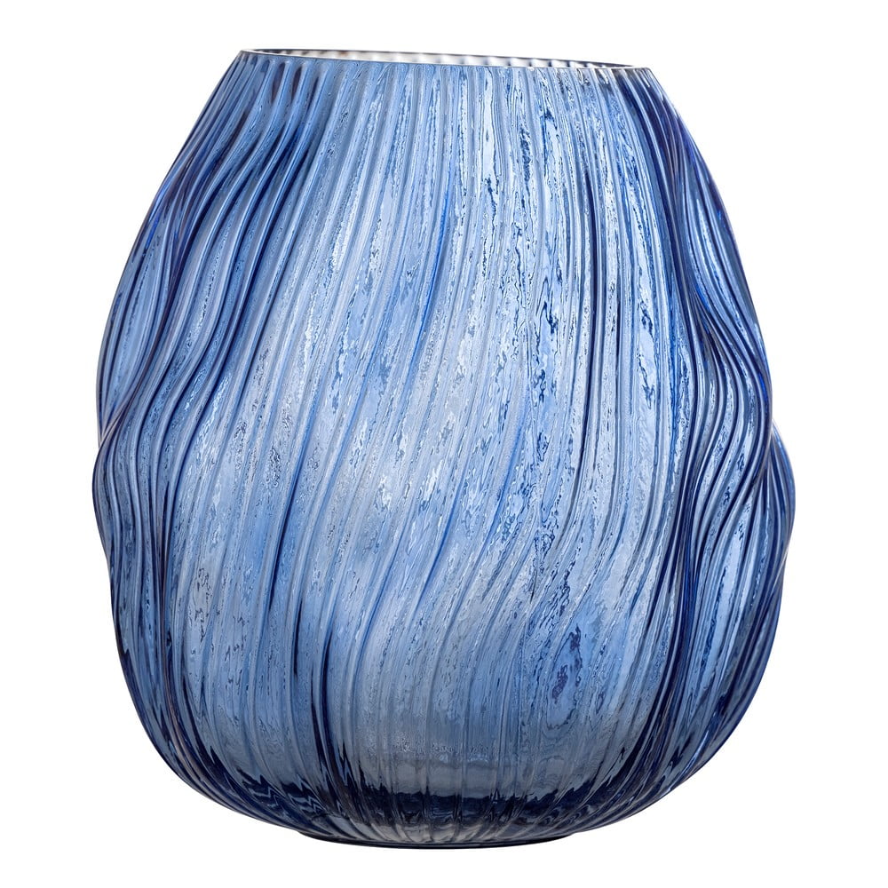 Kék üveg váza Leyla – Bloomingville