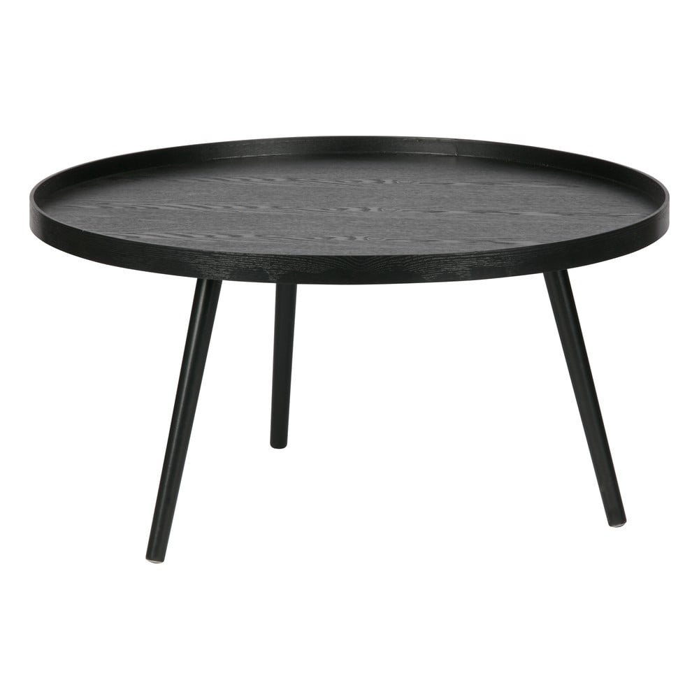 Mesa fekete dohányzóasztal, ⌀ 78 cm - WOOOD