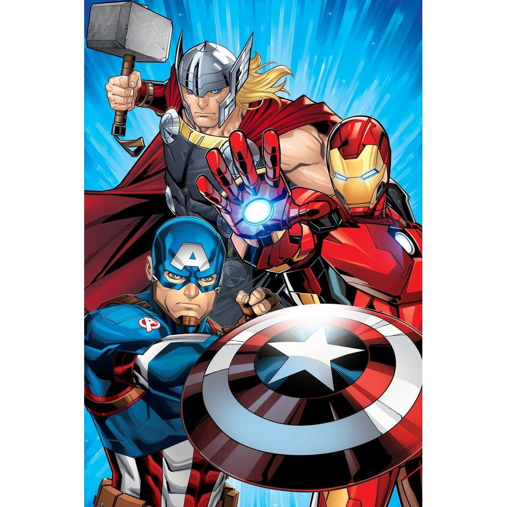 Mikroplüss gyerek takaró 100x150 cm Avengers Heroes – Jerry Fabrics