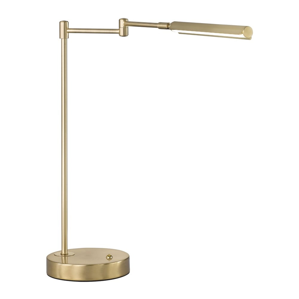 Aranyszínű LED asztali lámpa fém búrával (magasság 49 cm) Nami – Fischer & Honsel
