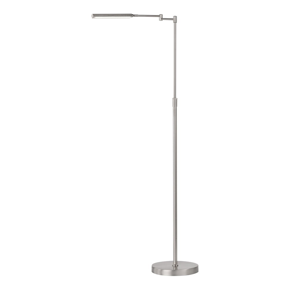Ezüstszínű LED állólámpa fém búrával (magasság 130 cm) Nami – Fischer & Honsel
