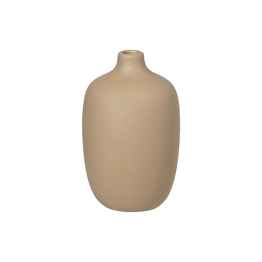Nomad bézs kerámia váza, magasság 13 cm - Blomus