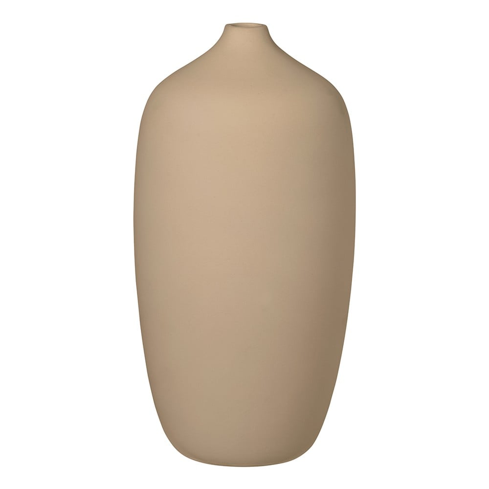 Nomad bézs kerámia váza, magasság 25 cm - Blomus