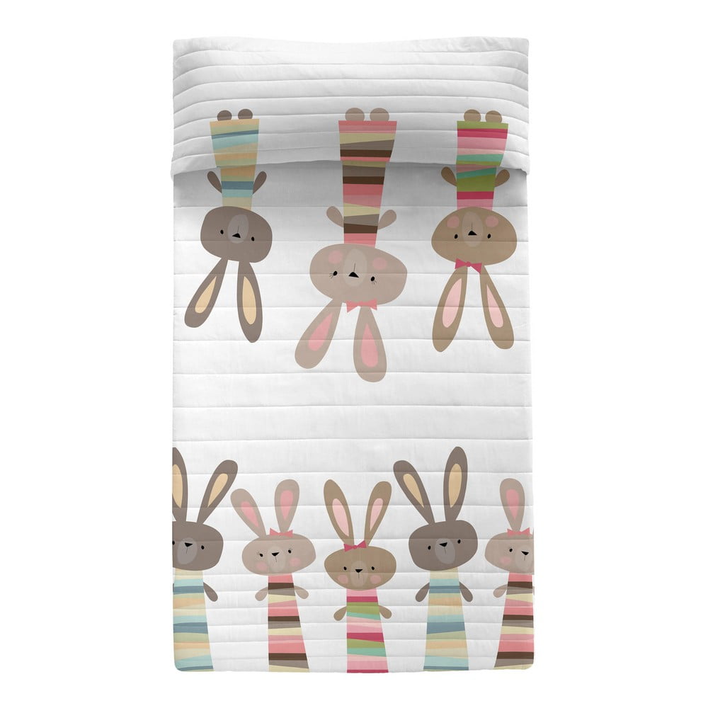 Pamut gyerek ágytakaró 260x180 cm Rabbit family – Moshi Moshi