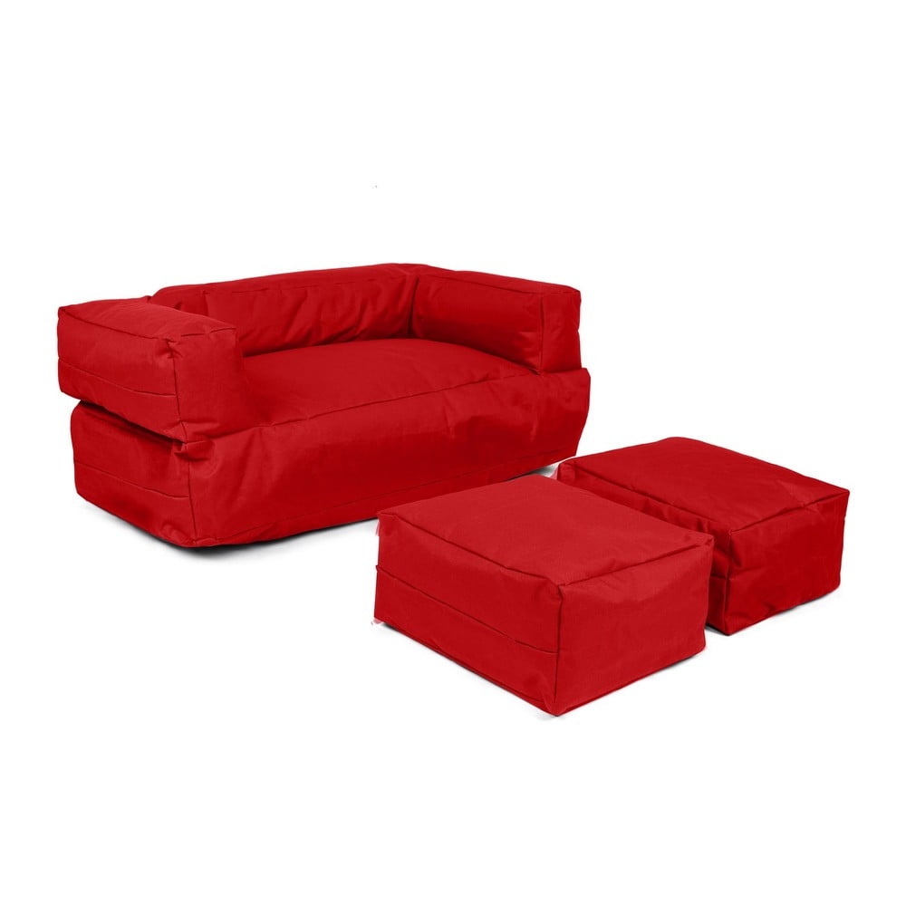 Piros gyerek kanapé 100 cm Nier – Floriane Garden