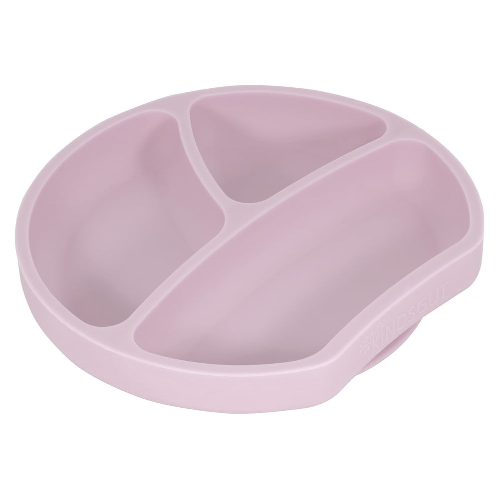 Plate rózsaszín szilikon gyerek tányér, ø 20 cm - Kindsgut