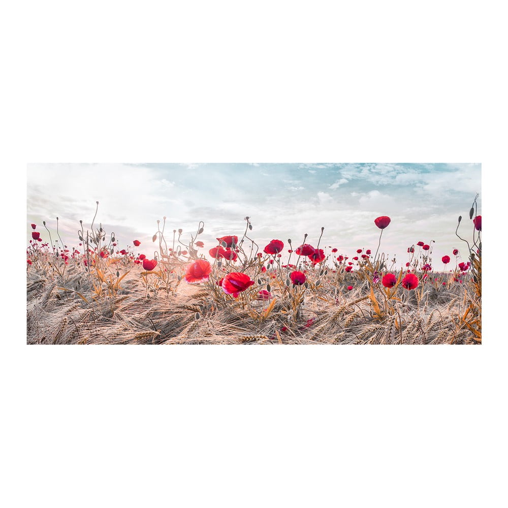 Poppies vászonfestmény, 60 x 150 cm - Styler