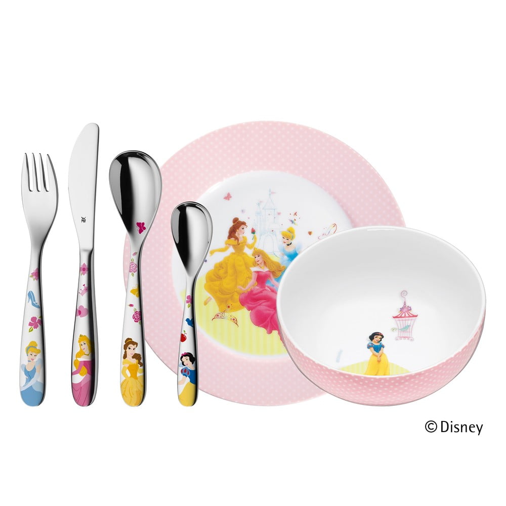 Princess 6 darabos rozsdamentes, gyerek evőeszköz- és étkészlet - WMF