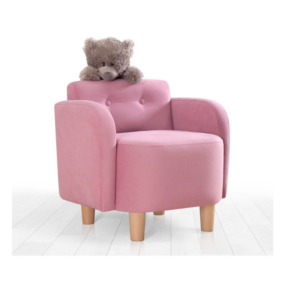 Rózsaszín gyerek fotel Volie – Artie
