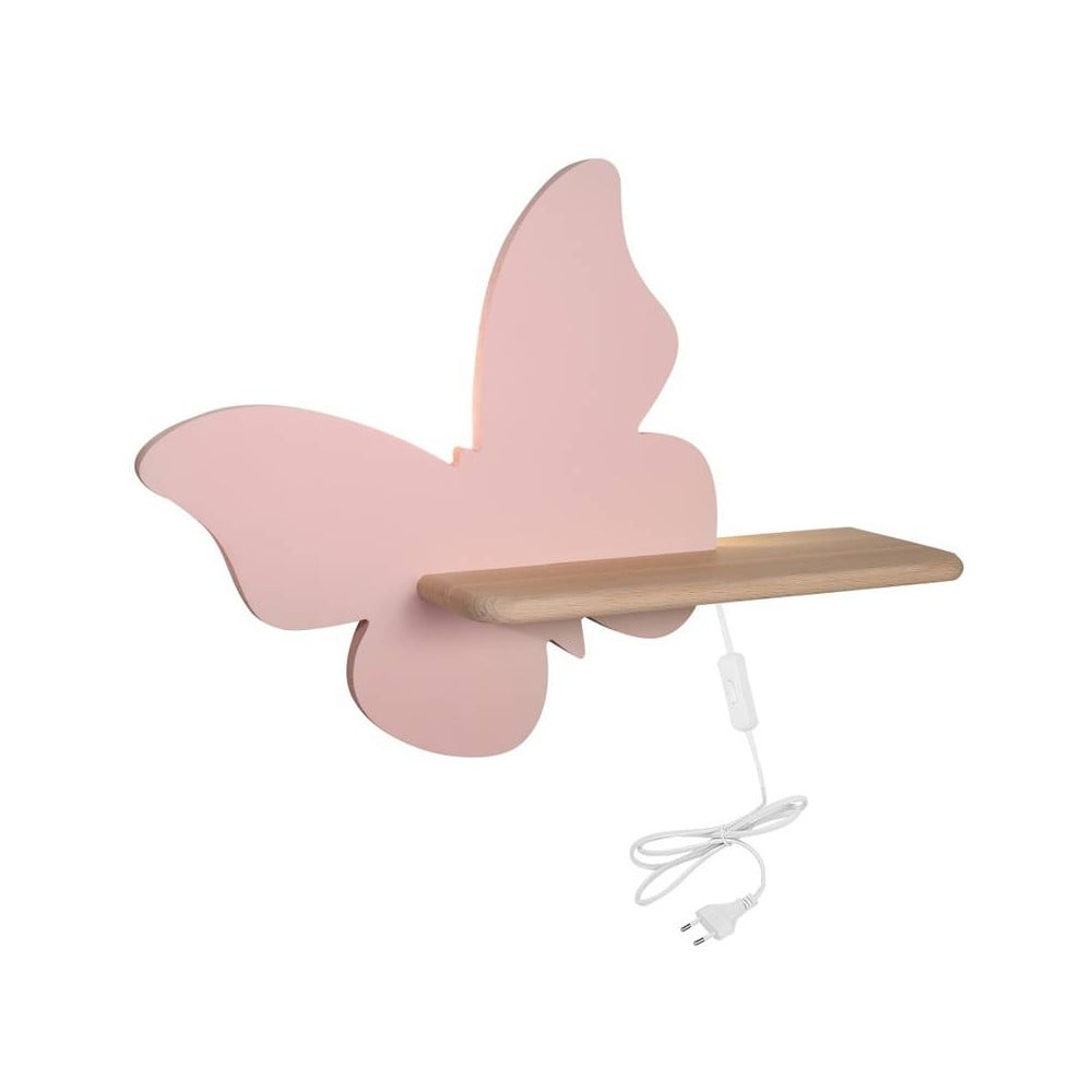 Rózsaszín gyerek lámpa Butterfly – Candellux Lighting