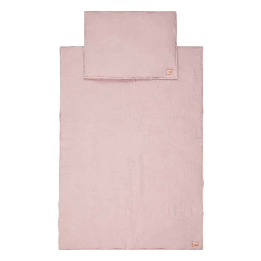 Rózsaszín muszlin ágynemű szett Baby Pink - Moi Mili